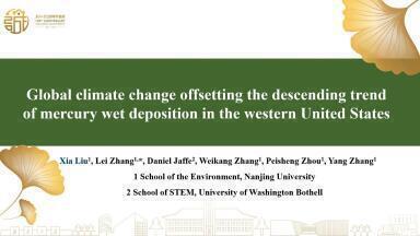 Global Climate Change Offsetting the Descending Trend of Mercury Wet Deposition in the Western United States